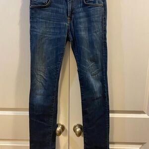 7 For All Mankind Paxtyn Dark Blue Skinny Jeans